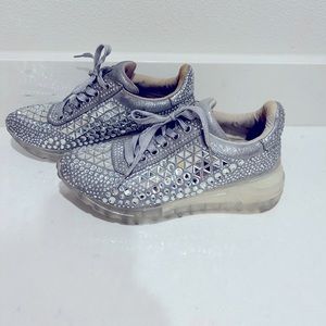 Steve Madden rhinestone tennis shoes size 7.5